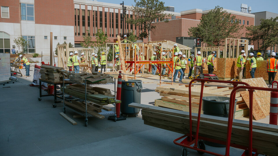 2025 Students work on Sheds for Hope